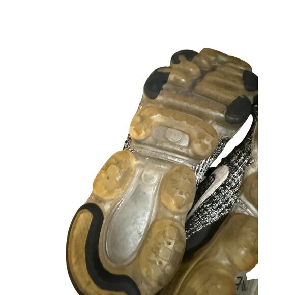 Women's 9 Nike Flyknit Vapormax 3 Oreo Grey Running Shoes - Picture 4 of 5